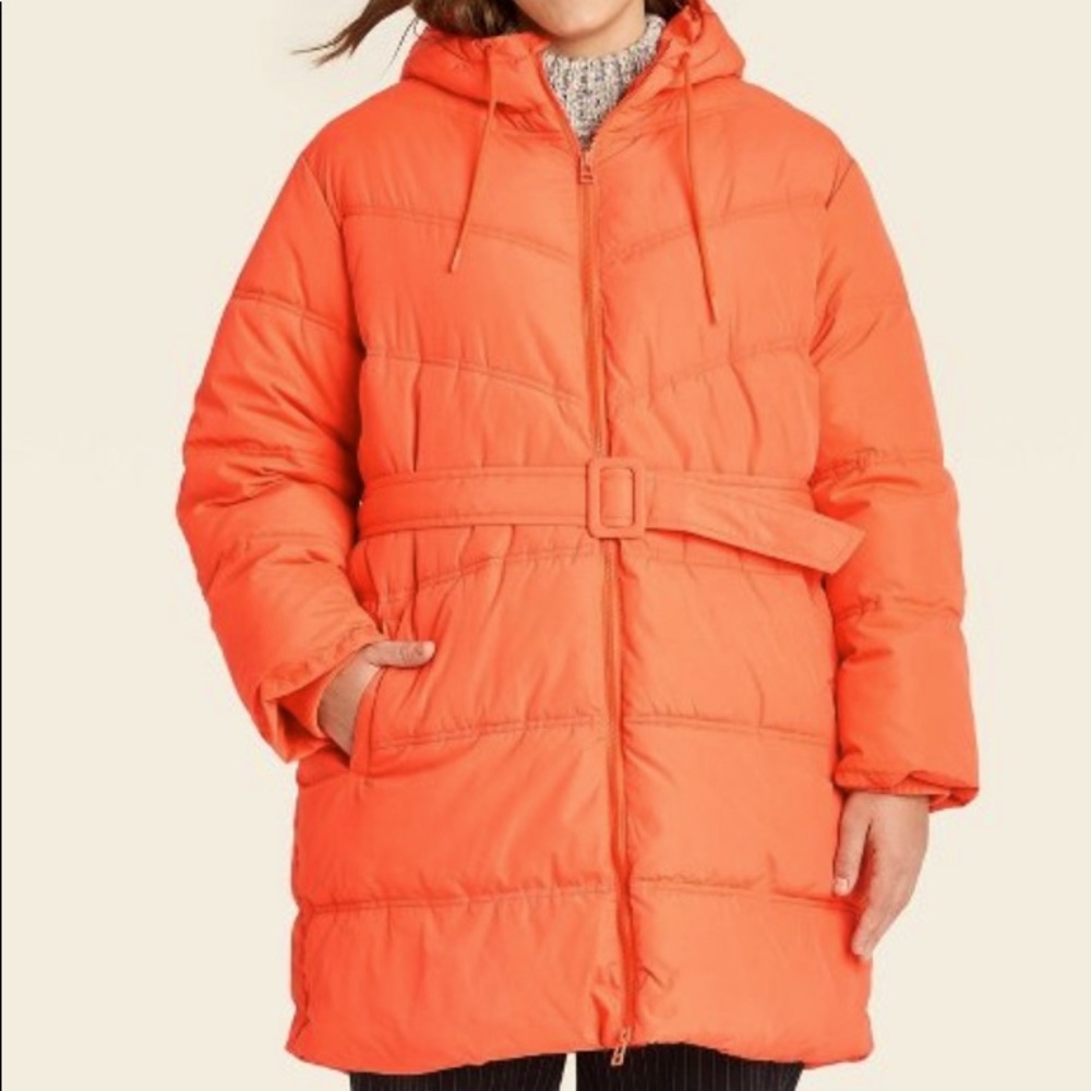 Bright Orange Puffer jacket